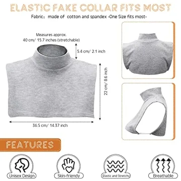 Fake Turtleneck Dickey Set Winter Essential Women Men