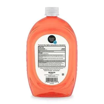 Amazon Basics Antibacterial Liquid Hand Soap Refill, Light Moisturizing, Triclosan-Free, Citrus, 50 ...