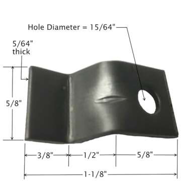 96 Pack Rok Hardware 14 Gauge Table Top Fasteners with Screws, Steel Z Clip Tabletop Connectors, ROKSTBFAST