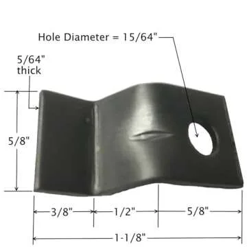 96 Pack Rok Hardware 14 Gauge Table Top Fasteners with Screws, Steel Z Clip Tabletop Connectors, ROKSTBFAST