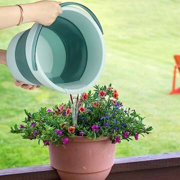 Noamus 3 Pack Collapsible Bucket for Outdoor and Home