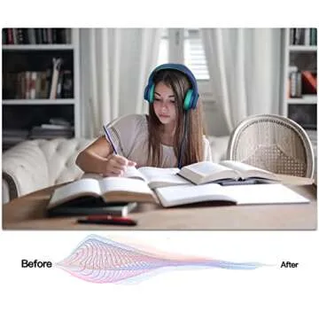 LORELEI E7 Kids Headphones with Microphone - Safe Volume Control