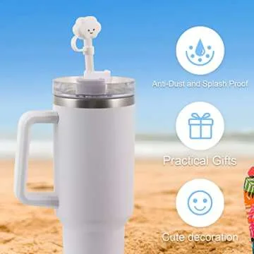 MLKSI 6 Pack Straws Cover for Stanley Cups - BPA Free