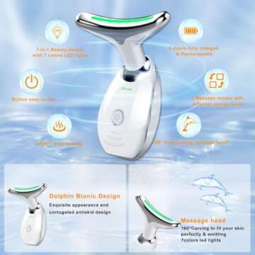 7 Color LED Facial Beauty Device for Enhanced Skin Care
