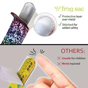 FROG SAC Glitter Slap Bracelets for Girls - Sparkly Pack
