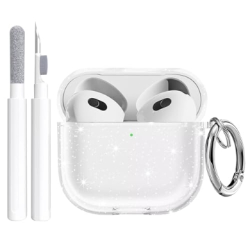 Maxjoy for Apple Airpods 4th Generation Case Cover(2024), Silicone Case with Cleaner Kit & Keychain ...