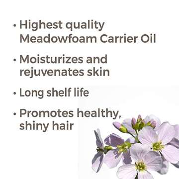 Plant Therapy Meadowfoam Carrier Oil 4 fl. oz Base Oil for Aromatherapy, Essential Oil or Massage us...