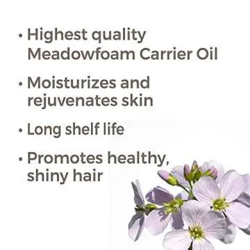 Plant Therapy Meadowfoam Carrier Oil 4 fl. oz Base Oil for Aromatherapy, Essential Oil or Massage us...