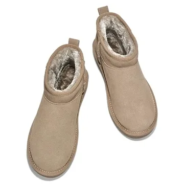 Stylish Water Resistant Suede Ankle Boots for Women