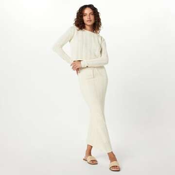 Chic Makayla Crochet Midi Skirt for Women