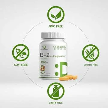 DEAL SUPPLEMENT Vitamin B2 400mg with Magnesium Glycinate