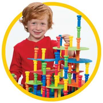 Lauri Tall-Stackers - Pegs Building Set