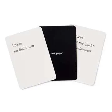 Mal Paper Affirmation Card Deck for Daily Inspiration