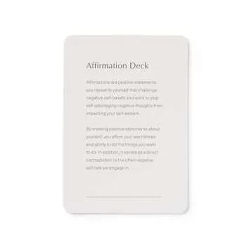 Mal Paper Affirmation Card Deck for Daily Inspiration