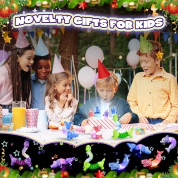 Delighkidz Fidget Toys: 6 Pack LED Animal Fun for Kids