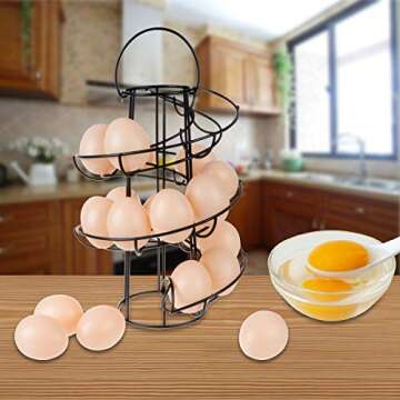 Stylish Egg Skelter for Kitchen Storage and Decor