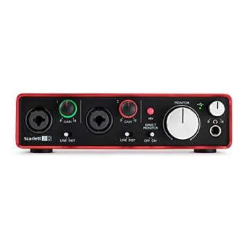 Focusrite Scarlett 2i2 (2nd Gen) USB Audio Interface with Pro Tools | First (Renewed)