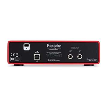 Focusrite Scarlett 2i2 (2nd Gen) USB Audio Interface with Pro Tools | First (Renewed)
