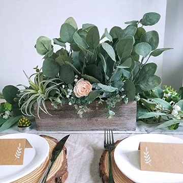 Supla 10 Pcs Eucalyptus Leaves for Elegant Floral Arrangements