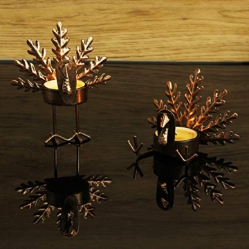 SAND MINE Turkey Tea Light Holders for Thanksgiving Decor