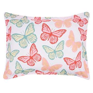 Cute Butterfly Bedding Set for Kids - Easy Care Bed-in-a-Bag