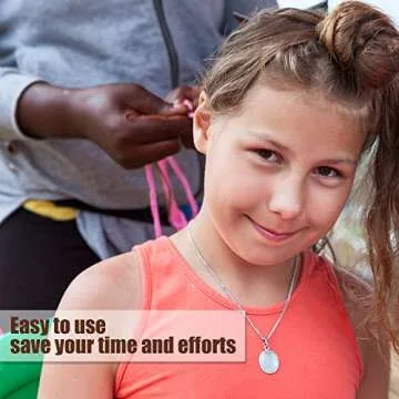 8 Pieces Hair Locking and Tightening Tools - Dreadlocks Sisterlocks Craft Extensions Accessories for Braiding Hair (Silver)