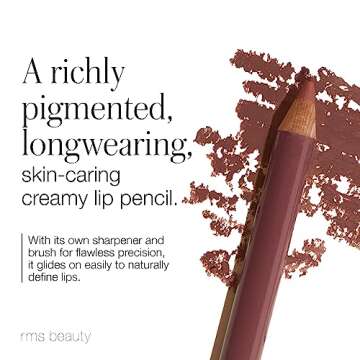RMS Beauty Go Nude Lip Pencil - Long Lasting Lip Liner Pencil, Makeup Lip Liner & Lip Pencil Sharpener, Nude Lip Liner & Pencil Lip Liner Sharpener