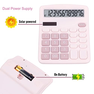 Cute & Functional Pink Desktop Calculator with Big Buttons
