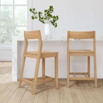 Solid Wood Counter Height Chairs for Modern Dining