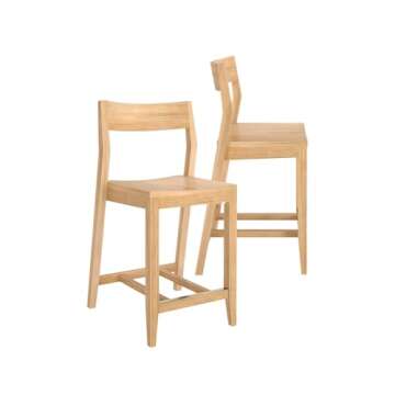 Solid Wood Counter Height Chairs for Modern Dining