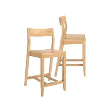 Solid Wood Counter Height Chairs for Modern Dining