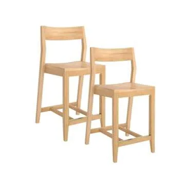 Solid Wood Counter Height Chairs for Modern Dining