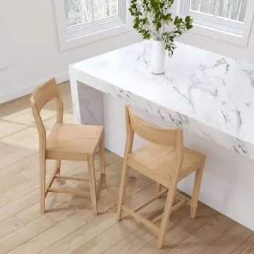 Solid Wood Counter Height Chairs for Modern Dining