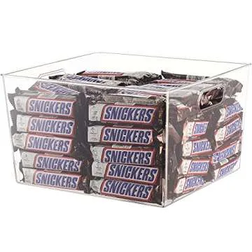 EAMAOTT Clear Stacking Storage Bins - BPA Free 4PC Set