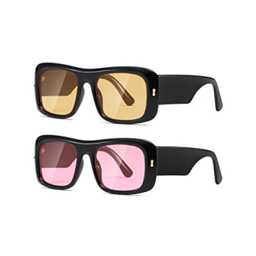 KIMORN Retro Sunglasses UV Protection Durable Design Oversized Shades