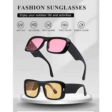 KIMORN Retro Sunglasses UV Protection Durable Design Oversized Shades