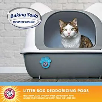 Arm & Hammer Pets Cat Litter Box Deodorizing Pods 2 pods, Fresh Breeze Scent | 2 Cat Litter Box Deod...