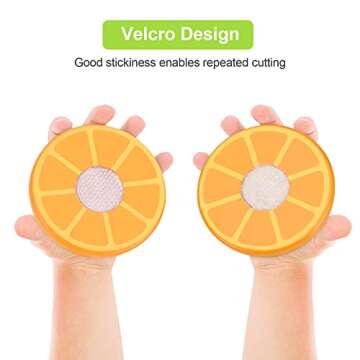 WHOHOLL Wooden Play Food with Wooden Tray & Knife, Pretend Play Cutting Food Toys, Fruits Toy Food Sets for Kids Kitchen, Mini Food Toy, Montessori Toys Learning Resources for 1-5 Year Old Toddlers