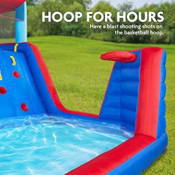 Sunny & Fun Four Corner Inflatable Water Slide Park