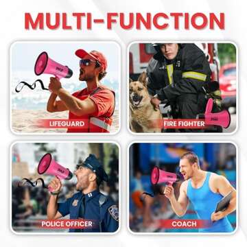PYLE-PRO Portable Megaphone - Compact & Powerful Bullhorn