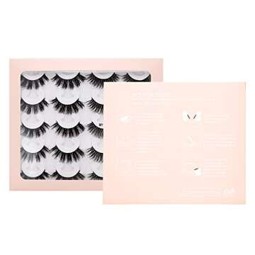 10pair Mink Eyelashes Fluffy 3D False Lashes Makeup