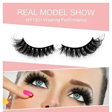 10pair Mink Eyelashes Fluffy 3D False Lashes Makeup