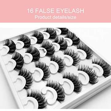 10pair Mink Eyelashes Fluffy 3D False Lashes Makeup