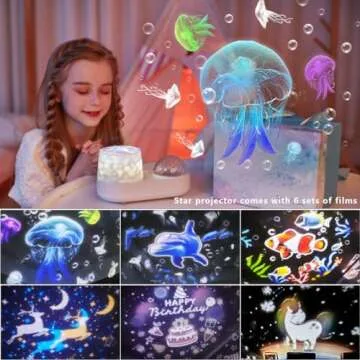 Ocean Wave & Light Projector - 10 Colors & 6 Films