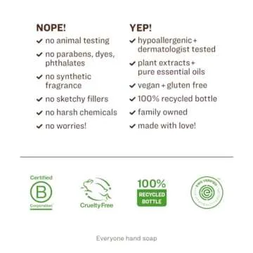 Everyone Liquid Hand Soap, 12.75 Ounce (Pack of 1), Ruby Grapefruit, Plant-Based Cleanser with Pure Essential Oils