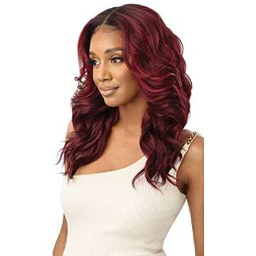 Outre Synthetic Melted Hairline HD Lace Front Wig - DIONE (Color:DRFF CHOCOLATE TOFFEE)