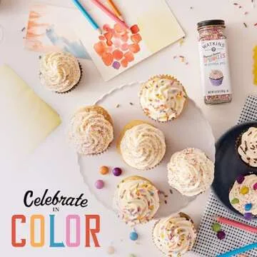 Watkins Gourmet Sprinkles – Rainbow Nonpareils, 4.2 Oz