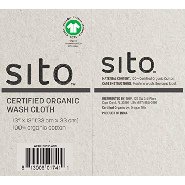 Dr. Mercola Organic Cotton Wash Cloth - Sustainable & Soft
