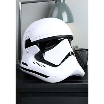 STAR WARS The Black Series First Order Stormtrooper Premium Electronic Helmet, The Last Jedi Rolepla...