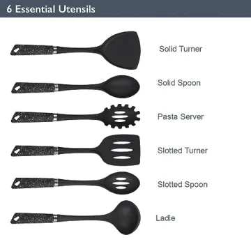 Blackmoor 6-Piece Kitchen Utensils Set with Stylish Design